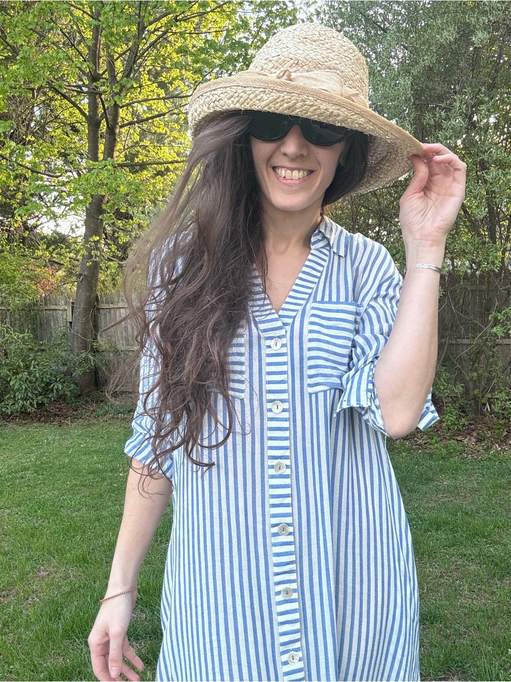 Vintage Khaki Colored “swinger” Style Sun Hat with Bow Detail